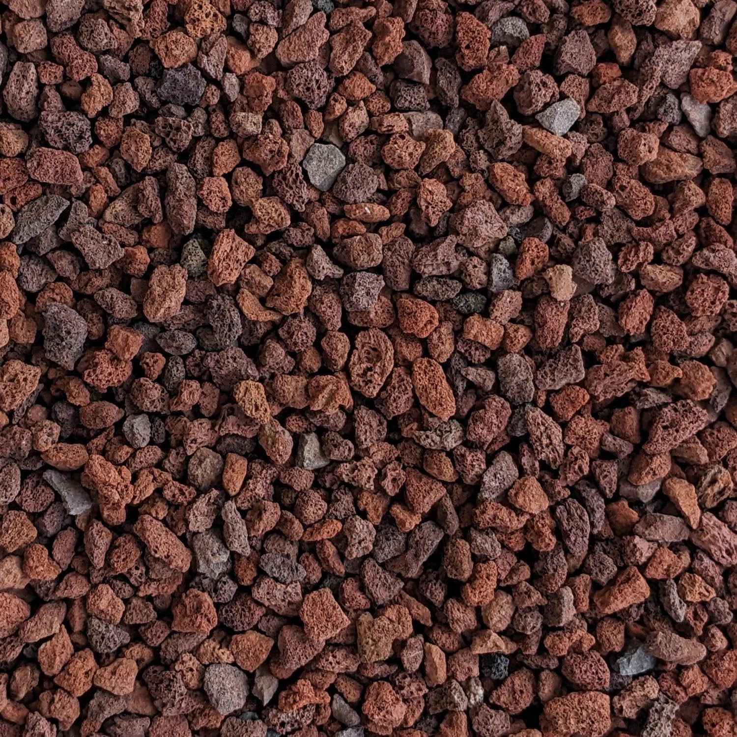 Red Lava Rock 5/16 Bulk yard