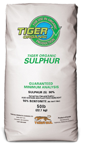 Soil Sulfer Organic Tiger 90 50 lb