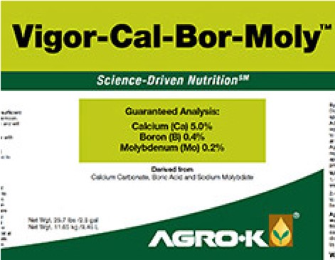 Vigor Cal Bor Moly 2.5gal