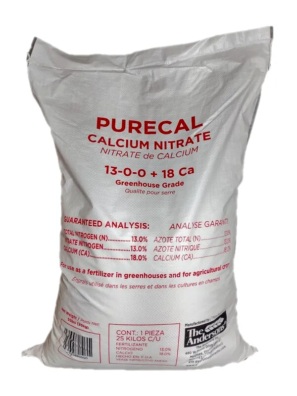 PureCal Calcium Nitrate 13-0-0 + 18 ca 55lb bag