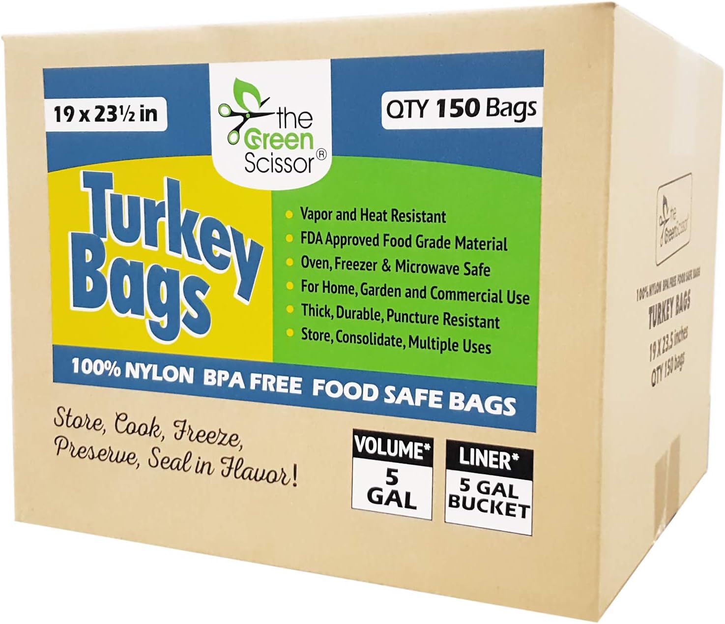 The Green Scissor Turkey bags 150/box